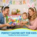 ESPRAY Toddler Learning Toys for 1 2 3 Years Old, Count Matching & Sorting Montessori Farm Train Set with 8 Farm Animals & 1 Farmer Finger Puppets, Christmas Easter Birthday Gifts for Baby Boys Girls