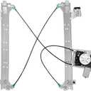 Rear Driver Side Power Window Regulator with Motor (2 Pins) Fit for 2001-2006 Chevrolet Silverado 1500 3500, Avalanche Suburban GMC Sierra 1500 2500 3500 Yukon XL Cadillac Escalade, 741-578