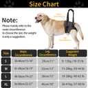 HEYWEAN Dog Sling for Large Dogs Hind Leg Support Harness Ideal for Elderly Injured Arthritic Dogs Provides Rehabilitation Aid for Weak Back Legs Comfortable and Durable Design, XL