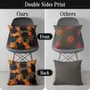 Halloween Pillow Covers 18x18 Set of 2 Throw Pillow Cases Soft Cushion Case Pillowcase for Chair Sofa Bedroom Living Room Home Decor, Cat