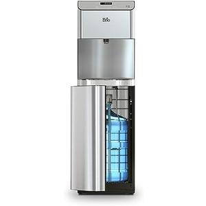 Brio Moderna Touchless Bottom Load Water Cooler Dispenser - Self-Cleaning, Motion Sensor, Tri Temp Dispense, Child Safety Lock, Holds 3 or 5 Gallon Bottles, Digital Display and LED Light