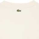 Lacoste Women's Crew Neck Short Sleeve Regular Fit Branding T-Shirt (Beige), Size 36