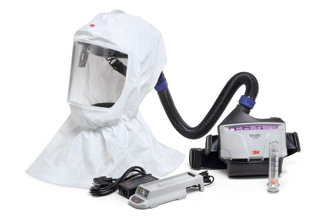 3M PAPR Respirator, Versaflo Powered Air Purifying Respirator Kit, TR-300N+ ECK, Healthcare, Hood Assembly, Easy to Clean and Maintain, All-in-One Res