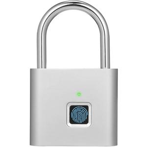 Fingerprint Padlock, USB Charging Waterproof Mini Smart Security Lock with No App, No Key, No Trouble, Friendly for Kids and Elderly