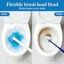 SOPAMI Disposable Toilet Cleaning System - Toilet Wand Kit with 32 High-Performance Refills, Wall Mounted Toilet Brush and Holder for Deep Cleaning Bathroom 32pcs