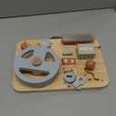 Vanplay Montessori Busy Board for Toddlers - Wooden Montessori Toys, Aesthetic Sensory Activity for Fine Motor Skills, Travel Busy Board Educational Sensory Toys for Boys and Girls