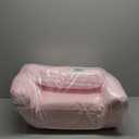 ALIMORDEN Kids Ultra-Soft Snuggle Foam Filled Chair, Toddler Cuddly Sherpa Reading Couch for Boys and Girls, Pink