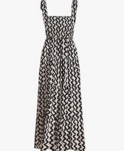 ELIGNTLOFT Women's Summer Casual Maxi Dress Spaghetti Strap Square Neck Boho Beach Long Sun Dresses M