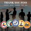 30 Pcs Appreciation Lapel Pins Set Encouragement Challenge Inspirational Thank You Lapel Pins Motivational Recognition Gift Bulk for Employees Coworker Staff Gifts