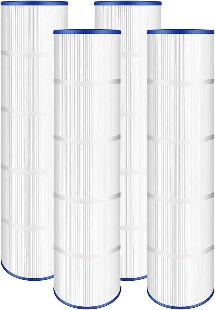 4 Pack PCC105 Pool Filter Cartridge  Replaces CCP420, Unicel C-7471, Filbur FC-1977  26"x7", 4x105 Sq.Ft  Compatible with 178584, Ultral-A6, 817-0106, R173576