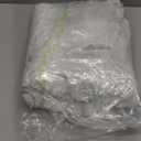 AISENO 36 Inch Sequin Faux Fur Christmas Tree Skirt for Christmas Tree Decorations White Plush Silver Sequin Snowflake Tree Skirt