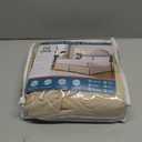MIYE Pleated Waffle Weave Bed Skirt, Tailored Dust Ruffle 14 Inch Drop Easy Fit, Machine Washable,No Split Corners (Beige,Cal King - 14" Drop)