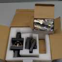 KNOBWELL Exterior Door Handle Heavy Duty Keyed Entry Door Lever Set(Not Keyed Alike) Entrance Handleset, Matte Black Finish, Left or Right Handing Door Handle 2.13 lb One Lever