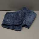 MANDIOO Pack of 2 Soft Chenille Textured Throw Pillow Covers, Square Accent Solid Decorative Cushion Cover, Cozy Farmhouse Pillow Case for Couch Sofa Bed Living Room, 18x18 Inch, Navy Blue