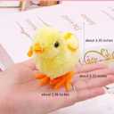 3 x 4 Pcs Wind-Up Jumping Chicks & Hopping Bunnies Toys with Wings for Kids  Easter Egg & Goody Bag Fillers, Toddler Party Favors, and Gifts (Medium)