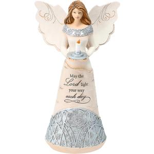 Pavilion Gift Company - Light - 9" Angel Holding a Candle