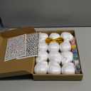 12PCS Day of the Dead Ornaments-Dia De Los Muertos Sugar Skull Decorations Crafts Kit, DIY Halloween Hanging Foam Skeleton Head Decor for Altar De Muertos Halloween Party Christmas Tree Decorations