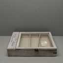 AW BRIDAL 11X16 Large Shadow Box Picture Frames Deep Shadow Boxes Display Cases with Removable Shelves and Drawers, White Wooden Memory Boxes for Keepsakes with Slot Ideas