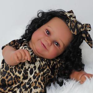 Black Reborn Baby Dolls Girl Maddie - 22 Inch Realistic African American Baby Doll - Lifelike Baby Dolls That Look Real - Perfect Toy Gift for Kids Age 3+