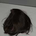 HAIRCUBE Short Dark Brown Bob Wigs Shoulder Length Wigs for Women Middle Part Heat Resistant Fibre Synthetic Wig Daily Natural looking