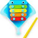 Munchkin Dingray Xylophone Musical Baby and Toddler Bath Toy (2 Piece Set)