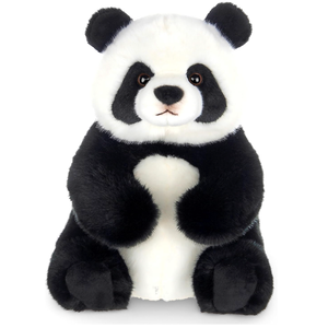  Panda Stuffed Animal -  Soft Plush Panda Bear Toy with Floppy Body and Weighted Bean Bags - Cuddly Bear Plush and Adorable Stuffed Animal Pandas for Kids and Babies