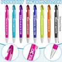 Lincia 100 Pcs Employee Appreciation Ballpoint Pens Bulk with Inspirational Quotes Retractable Medium Point Affirmation Pens with Black Ink Thank You Gifts for OT Month, Back to School, Nurse, Teacher