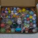 130 PCS Glass Marbles Bulk, Colorful Assorted for Kids, Games and Run Accessories for Boys and Girls, Beautiful Collections for Home Decoration