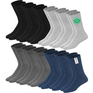 SOXCO Men's Crew Socks, Pack of 12 Pairs (L)
