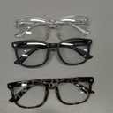 Gaoye Stylish Eyewear Frame Accessories - Blue Light Glasses for Woman - Computer Glasses for Blue Light Blocking (A1 Matte Black+leopard+transparent)