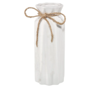 White Ceramic Vase-Flower Vase Dried Flower Vase for Modern Home Decor, Fit for Foyer Living Room Fireplace Bedroom Kitchen,Decent Gift, 8.27" H