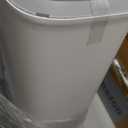 White Plastic Mini Trash Can, Toilet Cleaner Stick, Toilet Brush Holder, 36 Refills, 2-Gallon Trash Can with Pop-Out Lid, Suitable for Bathrooms and Small Toilets.