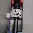 Amazmic Kids Karaoke Microphone Machine Toy Bluetooth Microphone Portable Wireless Karaoke Machine Handheld with LED Lights, Gift for Children Adults Birthday Party, Home KTV(Gray)