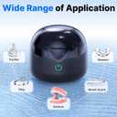 CXRUY Ultrasonic Retainer Cleaner - UV Dental Cleaning Pod Night Guard Cleaner for Dentures, Aligner, Braces, Toothbrush Heads, Jewelry (Black)