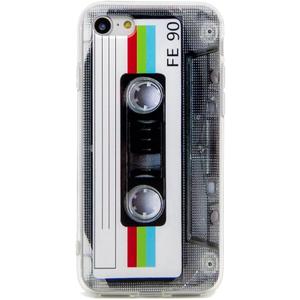 Retro Tape Cassette 80s Type Soft Back Cover Phone Case Compatible with iPhone 7 iPhone 8 iPhone SE 2020/2022 Multicolor