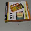 5X 10X Full Page Magnifying Glass for Reading, Rechargeable with 48 Adjustable LED Lights & 3 Light Modes, Comfort-Grip & Lightweight Handheld Magnifier for Seniors, Reading Aid, Low Vision(Orange)