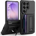 for Samsung Galaxy S26 Ultra Case Wallet with Card Holder (4-5Cards),[RFID Blocking][Kickstand][Military Drop Protection] Full Camera Protection Wallet Case for Samsung S26 Ultra Black