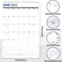 GuassLee Extra Large Wall Calendar 2026,Jumbo Vertical Wall Planner 2026-2027 from June 2026 to December 2027,19 Months with Julian Dates and Notes for Office School Home Teacher Planning,24"x 36", 36"x24"