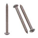 #10 x 2 (50 Pack) Stainless Steel Phillips Pan Head Wood Screws, Stainless Steel 304 (18-8), Pan Head Sheet Metal Screws Self Tapping for Wood