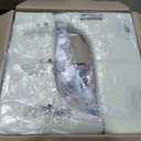 Upholstered Dining Chairs with Casters Washable Cover Side Deskchair with Rollers for Diningroom, Living Room, Cream, 1 Box