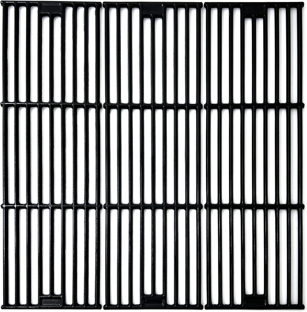 Direct store Parts DC114 (3-pack) 19.75" Porcelain Coated Cast Iron Grill Cooking Grates Replacement for Chargriller Gas Grill 2121, 2123, 2222, 2828, 3001, 3030, 3725, 4000, 5050, 5252, 5650,9020