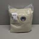 NICETOWN Living Room Completely Shaded Draperies, Privacy Protection & Noise Reducing Ring Top Drapes, Black Lined Insulated Window Treatment Blackout Curtain Panels (Beige, 2 Pieces, W37 x L84)