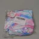 Long Sleeve Leotards for Girls with Ruffle 4D Stretch Ballet Dance Gymnastics Tumbling Wear Size 3-10T (Pink Blue Scrawl)