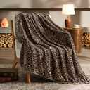 BEDELITE Fleece Blanke for Couch & Bed, Luxury Plush Cozy Fuzzy Blanket, Throw 50"x 60", Dark Brown