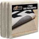 GORILLA GRIP Strong Rug Pad Gripper, 5x8 FT, US Designed, Grips Keep Area Rugs Safe and in Place, Thick Slip and Skid Resistant Pads for Hard Floors, Under Carpet Mat Cushion and Hardwood Protection