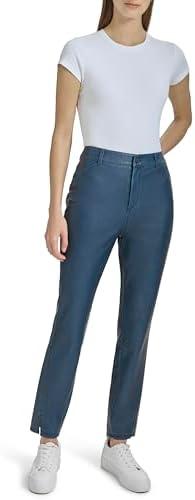 Andrew Marc Womens Faux Leather Pant Size 12