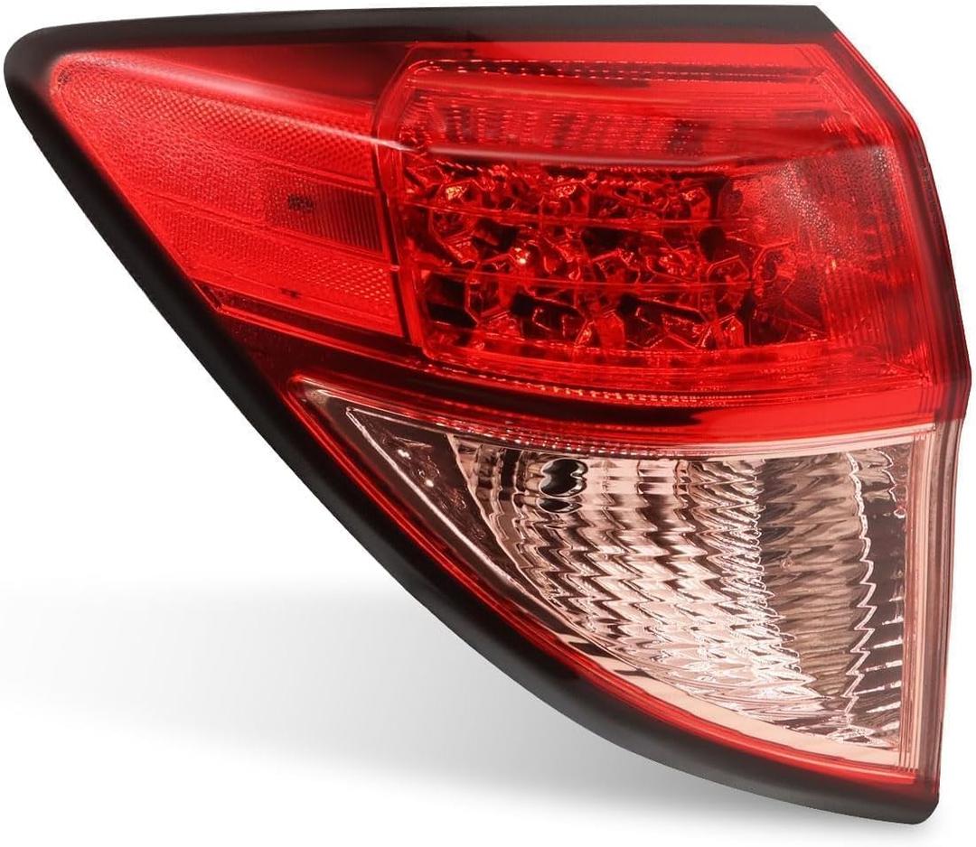 Driver Side Outer Tail Light Red Compatible with HRV HR-V 2016 2017 2018 Rear Tail Lamp Taillight HO2804109 33552T7SA01 (Left)