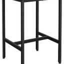 VASAGLE Bar Table, Small Kitchen Dining Table, High Top Pub Table, Bar Height Cocktail Table for Living Room Party, Sturdy Metal, 23.6 x 23.6 x 36.2 Inches for Narrow Spaces, Rustic Brown and Black