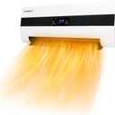 Wall Space Heater for Large Room 1500W PTC Ceramic Electric Heater 3s Fast Heating with Remote Control Electric Garage Heater Adjustable Thermostat Timer Overheat Protection 2025 Upgrade