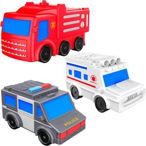 2 x Bath Toys for Toddlers 1-3 - Toy Car Mold Free Baby Bath Toys for Infants 6-12 Months No Hole Bath Toys for Babies Toddlers Bathtub Toys Pool Toys Bath Toys for Kids Ages 1-3 Water Toys for Kids